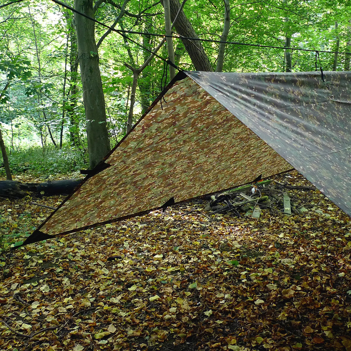 DD Tarp XL in MC Camo for camping
