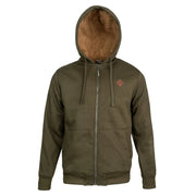 Jack Pyke Yakka Hoodie in Dark Olive - front view on white background