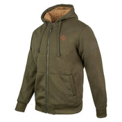 Jack Pyke Yakka Hoodie in Dark Olive - front left view on white background