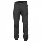 Pentagon Ypero Tactical Trousers in Black, front view laid flat