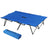 Outsunny Double Camping Cot Bed - Blue assembled front view