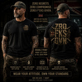ZRO FKS GVN Double Print T-Shirt - Design