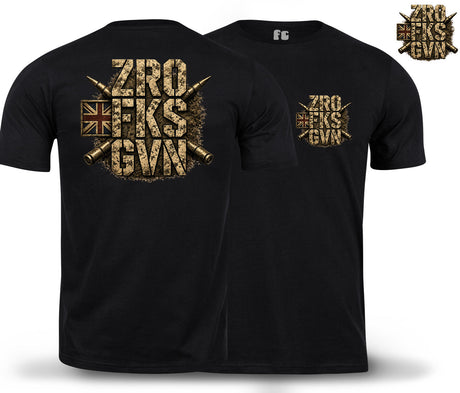 ZRO FKS GVN Double Print T-Shirt - Black