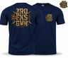 ZRO FKS GVN Double Print T-Shirt - Navy Blue